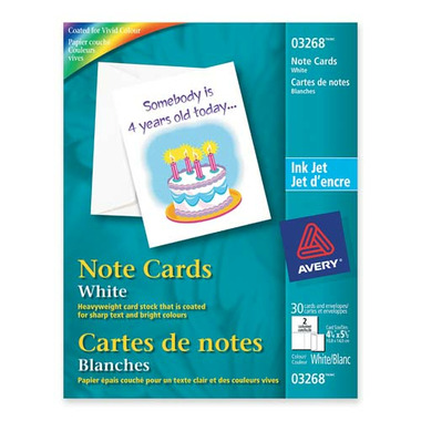 Avery Personal Creation White Note Cards With Envelopes Avery Personal Creation White Note Cards With Envelopes