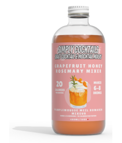 Simply Cocktails Handcrafted Cocktail Mixers Grapefruit Honey Rosemary