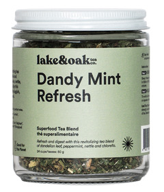 Lake & Oak Tea Co. Superfood Tea Blend Dandy Mint Refresh