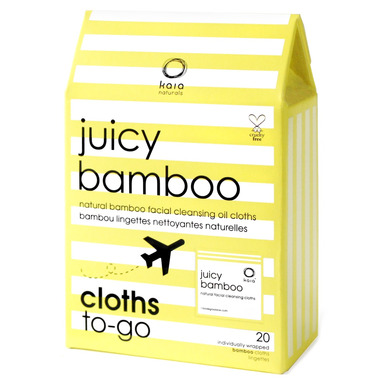 Kaia Naturals Juicy Bamboo Natural Facial Cloths To Go Kaia Naturals Juicy Bamboo Natural Facial Cloths To Go