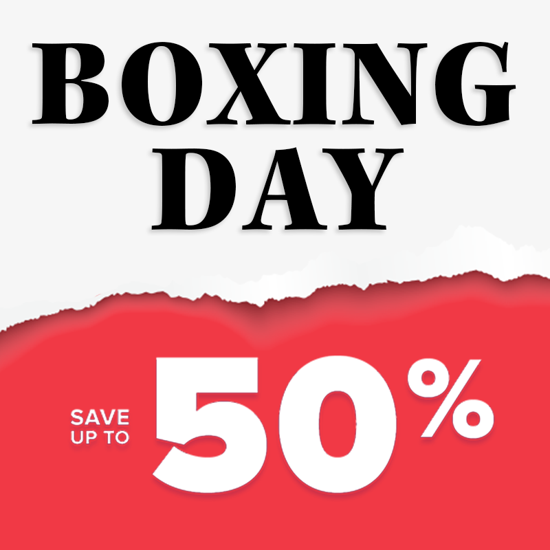 Save up to 50% on Boxing Day