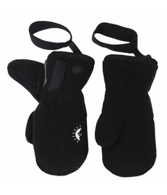 Calikids Fleece Mitten with Wrist Elastic Black