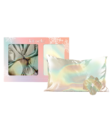 Ensemble taie d'oreiller et chouchou en satin Kitsch Well Rested Aura