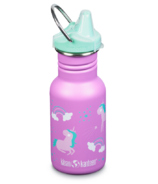 Klean Kanteen Classic Kids Bottle Narrow with Sippy Cap Unicorns