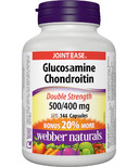 Webber Naturals Glucosamine Chondroïtine double concentration Format boni