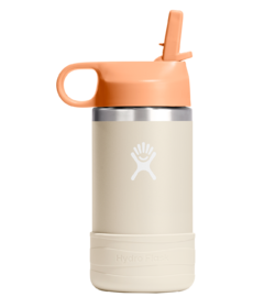 Hydro Flask Kids Wide Mouth with Straw Cap and Boot Coconut