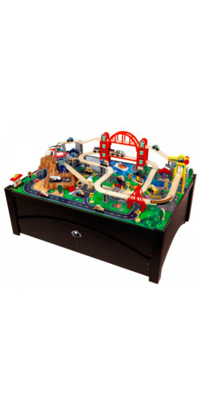 Kidkraft metropolis table outlet and train set