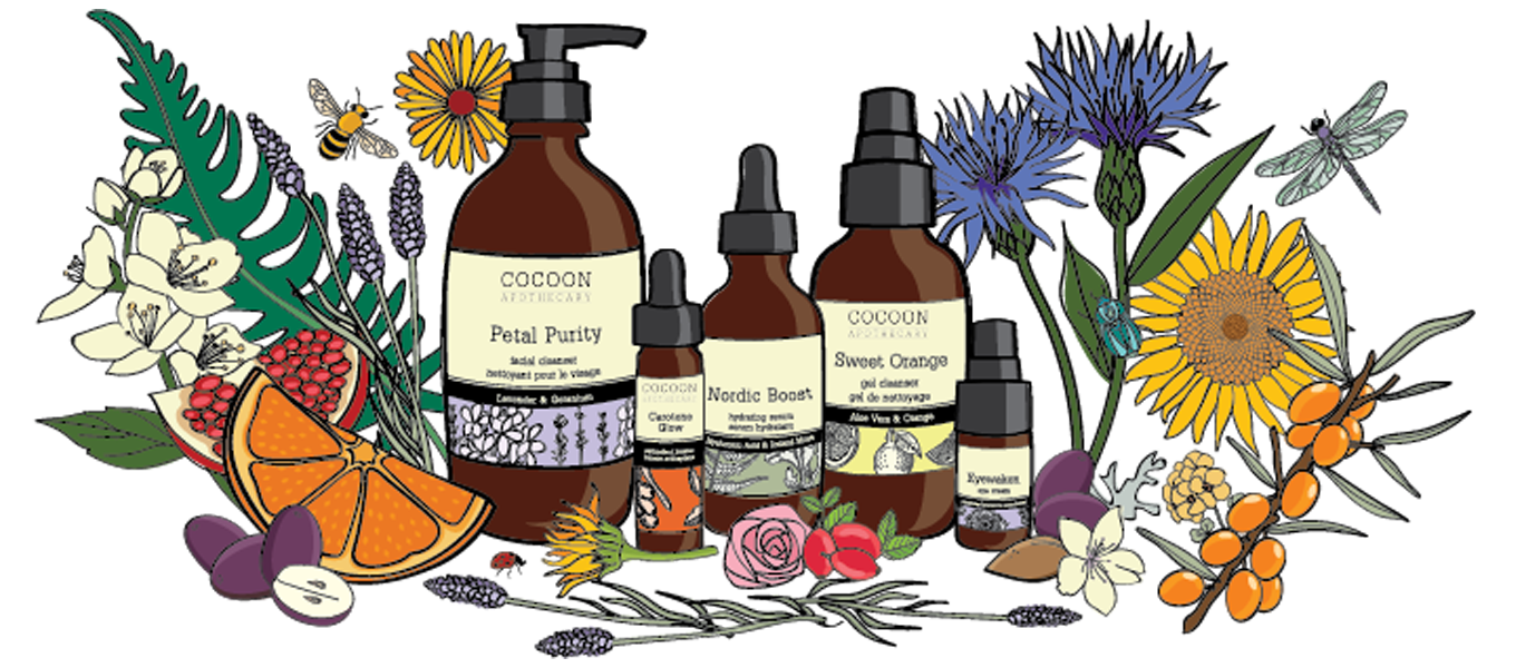 cocoon apothecary illustrated products