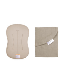 Snuggle Me Organic Lounger Curve & Muslin Cover Birch Bundle