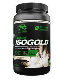 PVL Gold Series ISOGOLD Whey Protein Isolate Shake Gold Natural Vanilla 