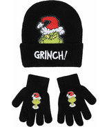 Bioworld Kids Cuff Beanie and Glove Set The Grinch