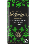 Divine Chocolate Dark Chocolate with Mint 70% Cocoa