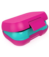Bentgo Kids 2 Compartment Snack Container Fuchsia/Teal