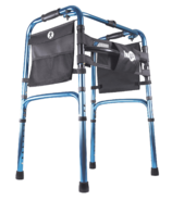 Drive Medical Hugo Easy-Fold Lightweight Walker Sapphire Blue