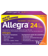 Allegra Non-Drowsy 24 Heures Allergie Comprimés