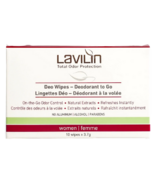 Lavilin Deodorant Wipes To Go For Women