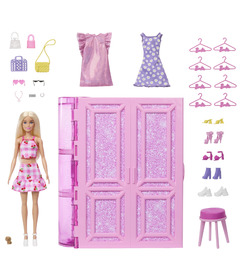 Barbie Fab Dream Closet Doll Playset and Accessories