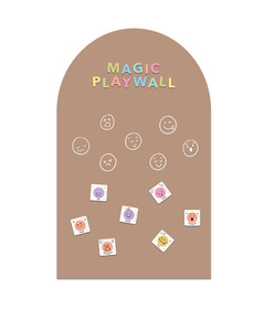 Cherrypick Original Magic Playwall Arch Magnetic Wall Decal Caramel