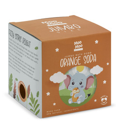 Moo Moo Bath Co. Jumbo Bath Bomb Orange Soda