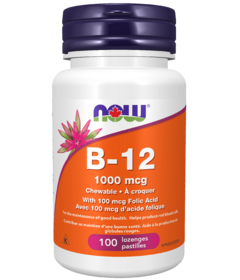 NOW Vitamin B12 1000mcg Chewable Lozenges