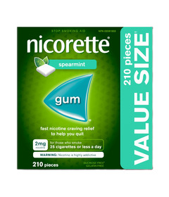 Nicorette Gum Spearmint 2mg