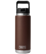 YETI Rambler Straw Bottle Wetlands Brown