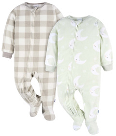 Gerber Childrenswear Footed Blanket Sleepers Moons