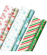 Hallmark Reversible Christmas Wrapping Paper Assorted Designs