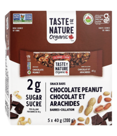Taste of Nature Snack Bars Chocolate Peanut 