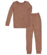 Silkberry Baby Bamboo Long Sleeve Pajama Set Beaver Fur