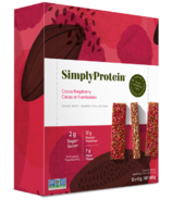Simply Protein Cacao et framboise Barres à grignoter à base de plantes Case