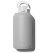 bkr London Glass Water Bottle Opaque Cool Light Gray