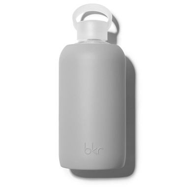 bkr Ben Glass Water Bottle Opaque Cool Light Gray bkr Ben Glass Water Bottle Opaque Cool Light Gray