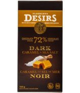 Flagrants Desirs Dark Chocolate Bar (72% Cocoa) with Caramel and Sea Salt