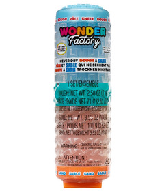 Wonder Factory Never Dry Dough & Sand Starter Set Blue and Orange