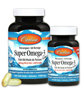 Carlson Super Omega 3 Fish Oil Concentrate Bonus Pack