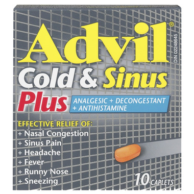 Buy Advil Cold & Sinus Plus Caplets at Well.ca | Free Shipping $35+ in ...