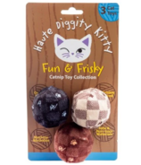 Haute Diggity Dog Catnip Balls Kitty Vuiton Checkers