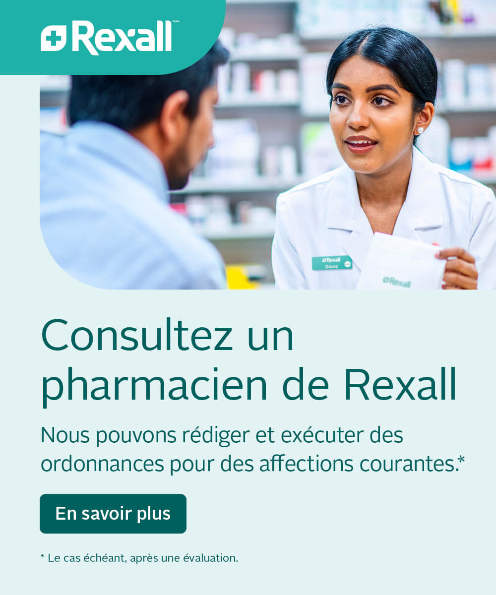 Consultez un pharmacien de Rexall