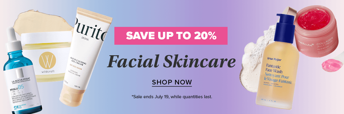 Save up to 15% on Facial Skincare