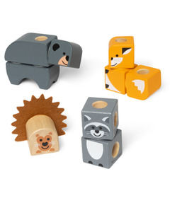 Melissa & Doug Blockables Woodland Creatures Small Set