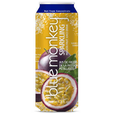 Blue Monkey Sparkling Passion Fruit Juice Blue Monkey Sparkling Passion Fruit Juice