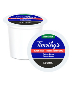 Timothy's Medium Roast Coffee Decaf Colombian K-Cup Pods