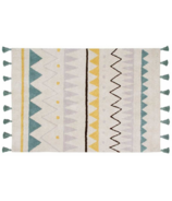 Lorena Canals Azteca Natural Vintage Blue Small Washable Rug
