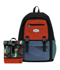 Headster Kids Backpack & Lunchbox Tokyo Red Bundle
