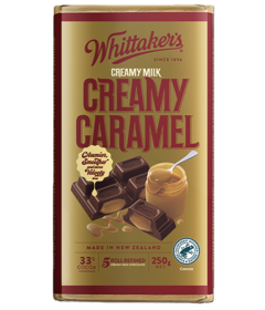 Whittaker's Milk Chocolate Creamy Caramel Block