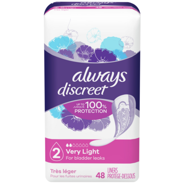 Buy Always Discreet Very Light Bladder Control Regular Liners 2 Drops at