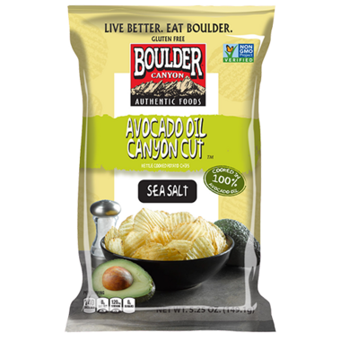 Boulder Canyon Cut Chips Avocado Oil with Sea Salt Boulder Canyon Cut Chips Avocado Oil with Sea Salt