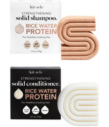 Kitsch Rice Water Protein Strengthening Shampoo + Conditioner Bar Bundle