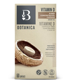 Botanica Vitamin D 2500IU Super Concentrated Capsules